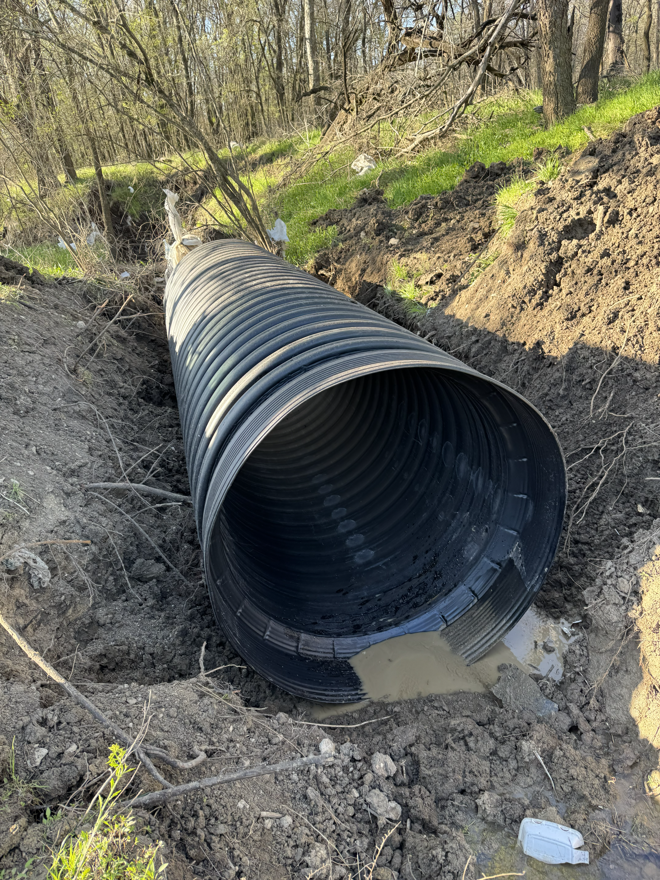 Drainage pipe installation