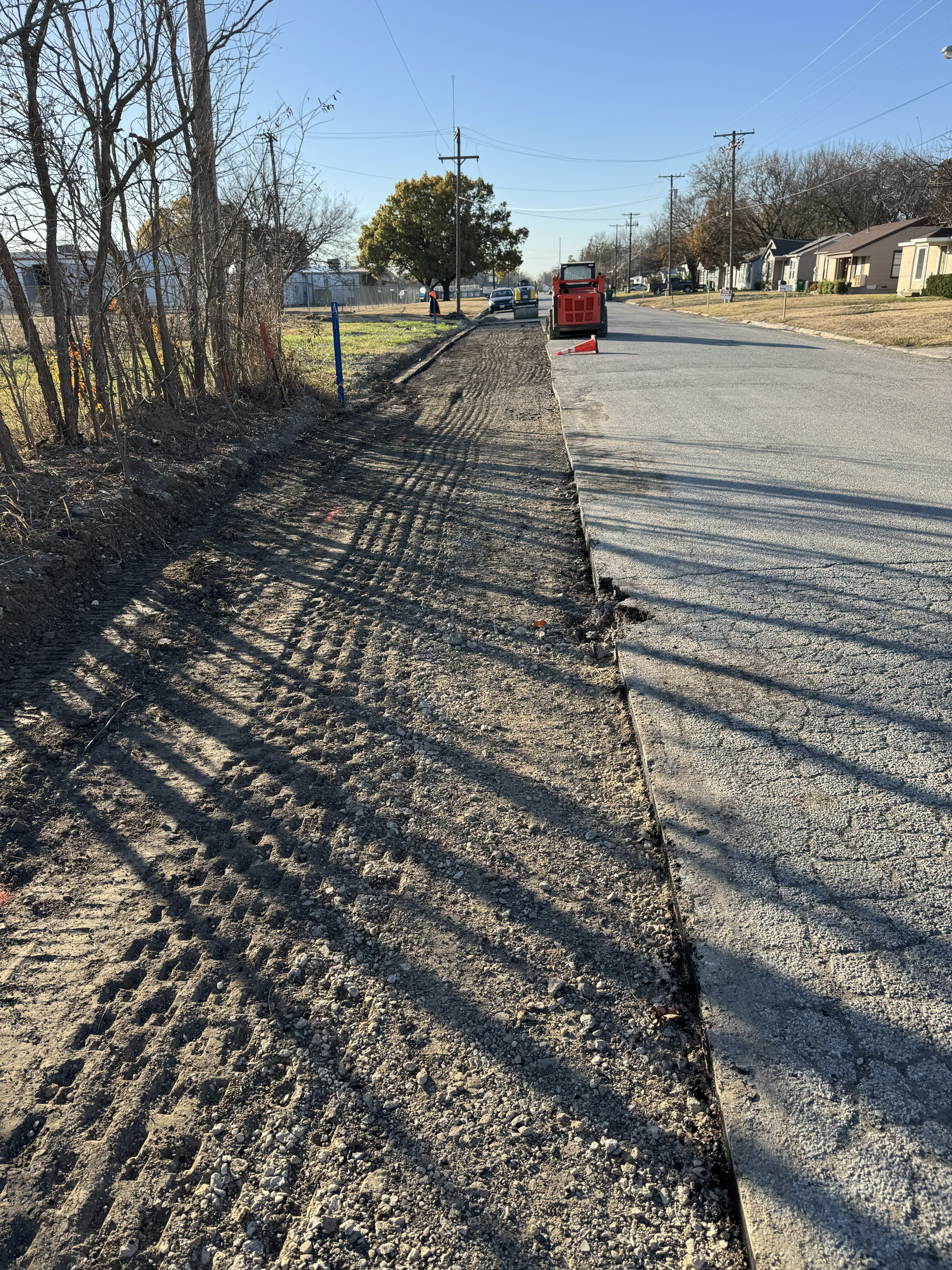 Road grading and paving